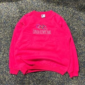 King Fashions Vintage Canada Olympic Park Red Sweatshirt (M)